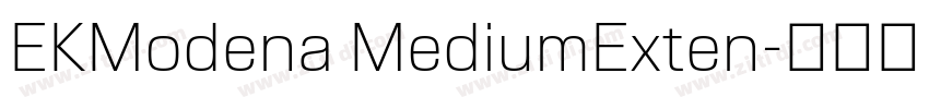 EKModena MediumExten字体转换